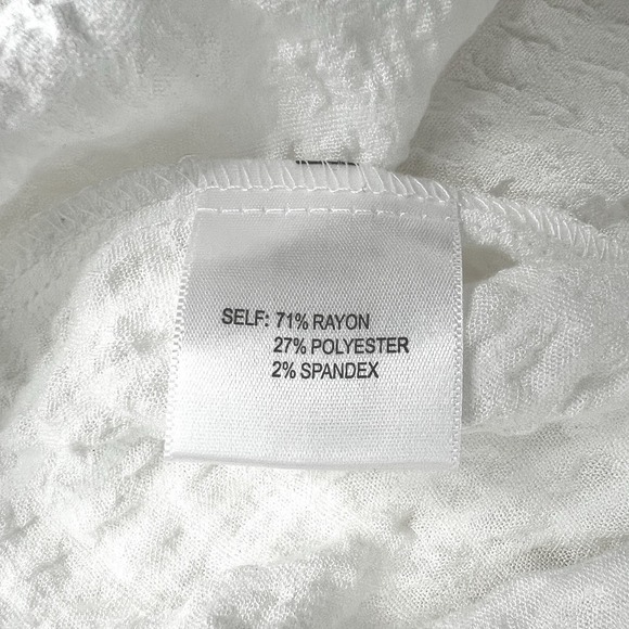 Jane & Delancey Women's Blouse Short Sleeve‎ White Soft Lightweight Plus Size 1X - Picture 5 of 5